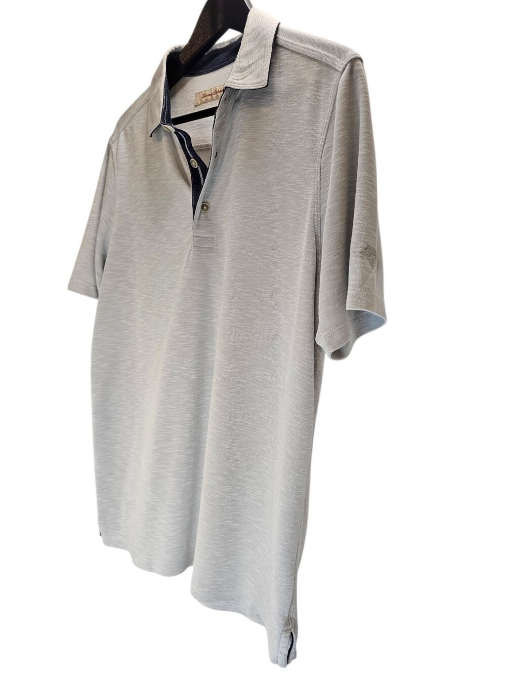 Men's Light Gray Polo Shirt - Classic Short Sleeve